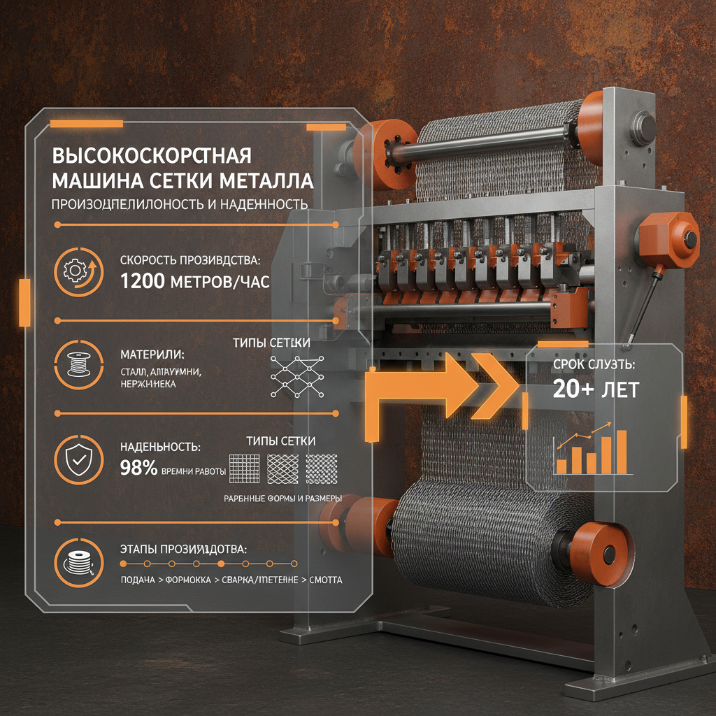 -Высокоскоростная машина сетки металла
