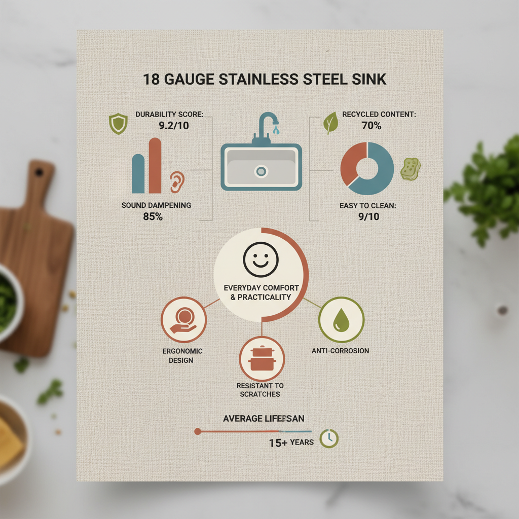 18 gauge stainless steel sink