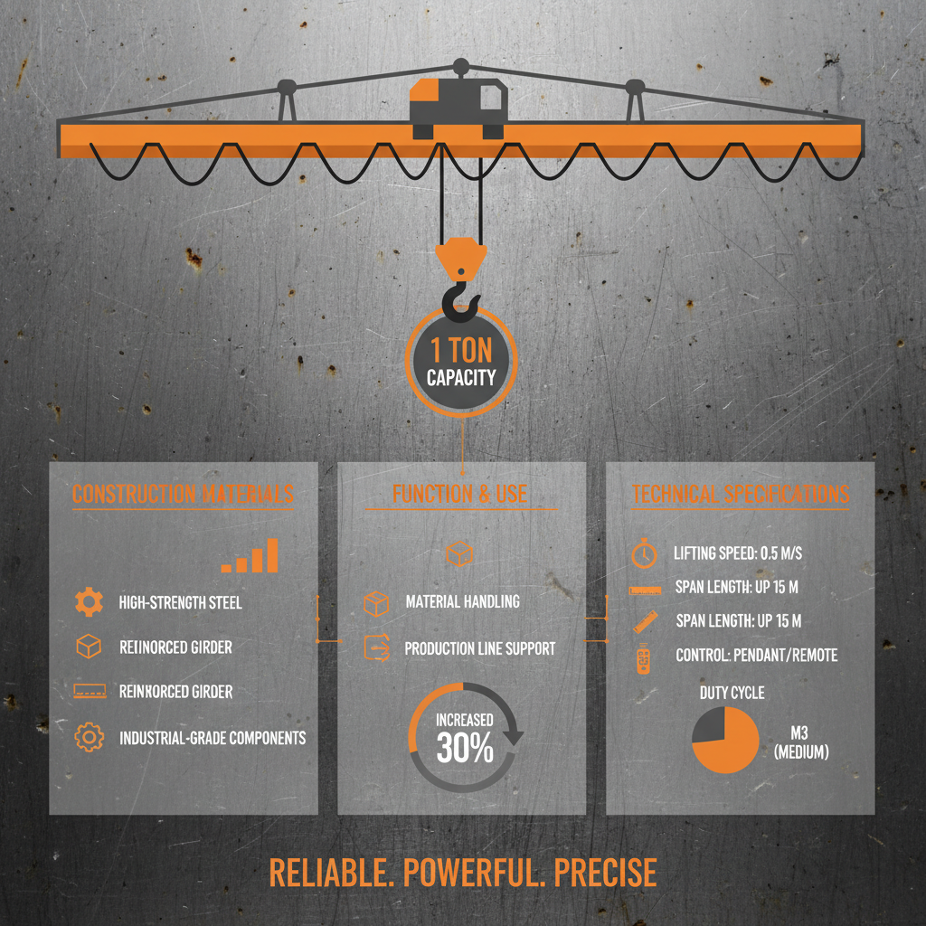 Optimizing Material Handling with a Reliable 1 ton Overhead Crane System