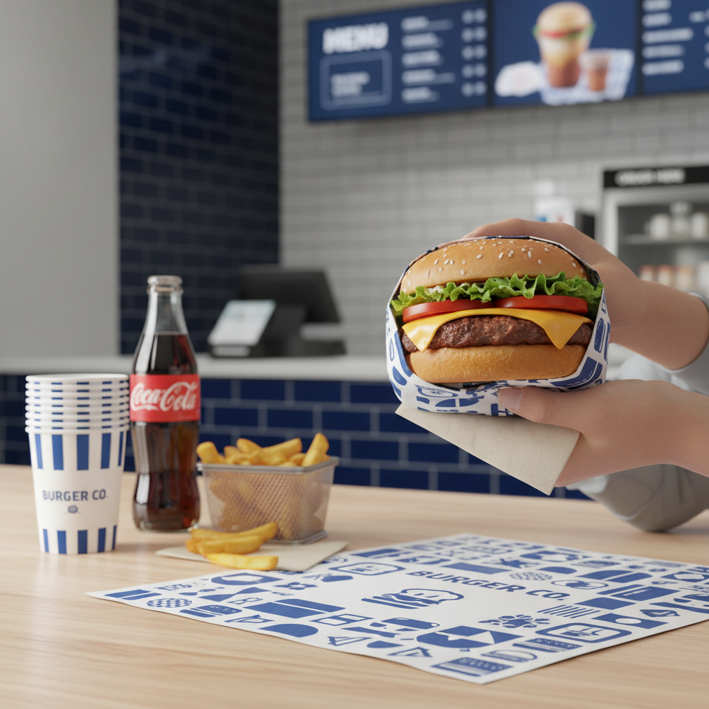 Custom Burger Paper Wrap Solutions for Branding and Sustainability