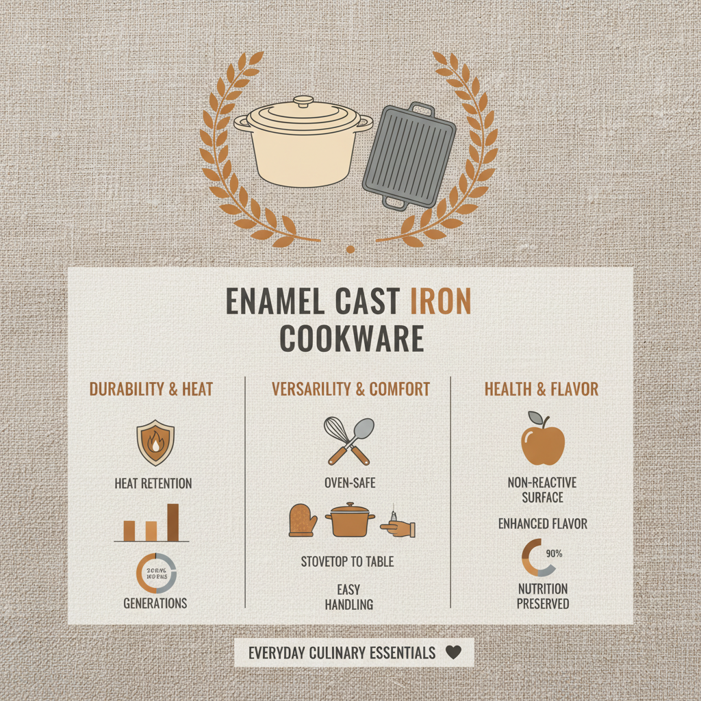 Red Cast Iron Cookware