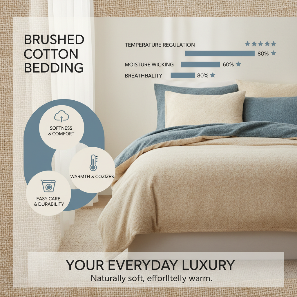 Experience the Luxurious Comfort of Premium Brushed Cotton Bedding