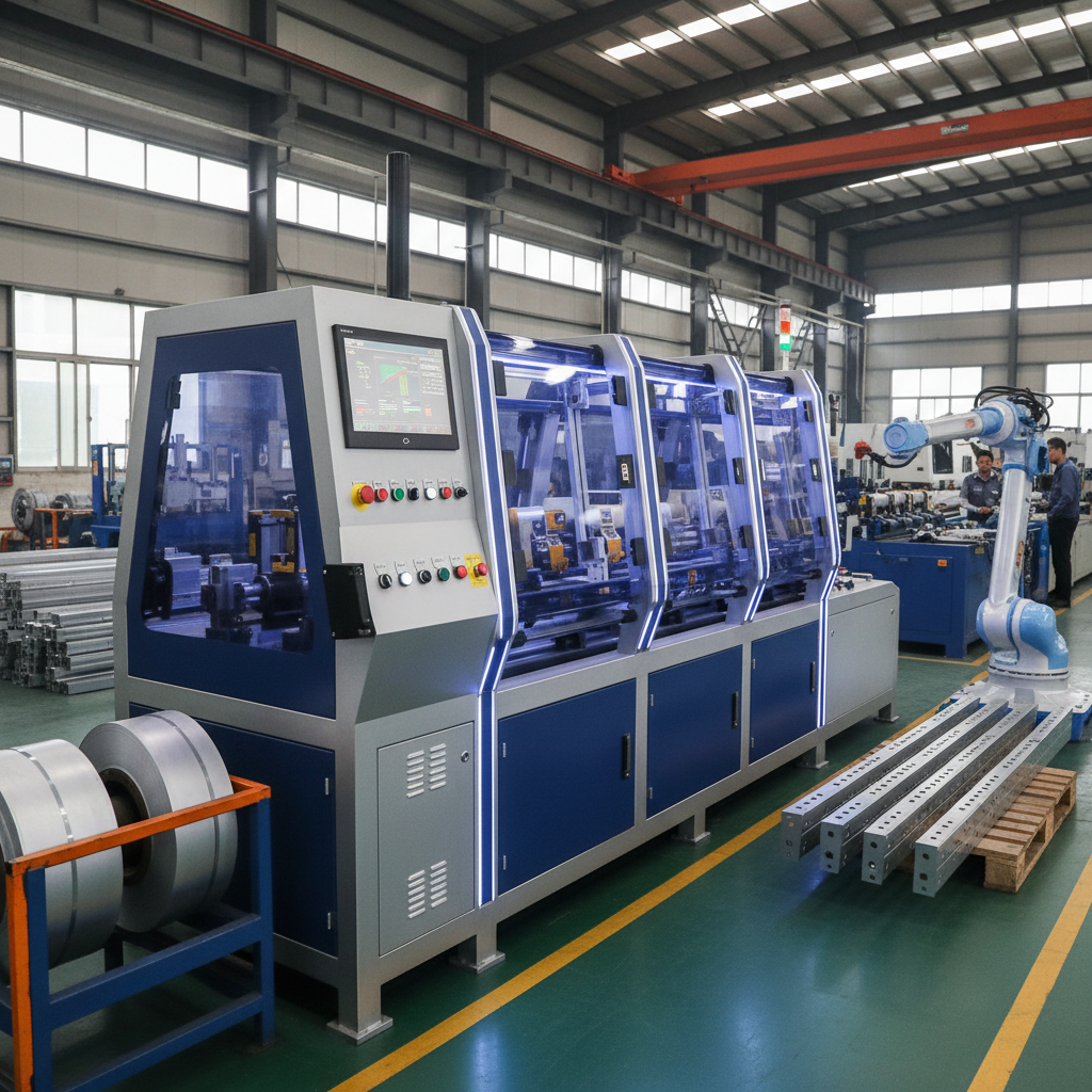 Optimizing Warehouse Efficiency with Metal Storage Rack /Upright Pillar Roll Forming Machine