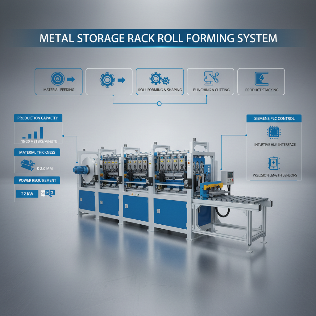 Optimizing Warehouse Efficiency with Metal Storage Rack /Upright Pillar Roll Forming Machine