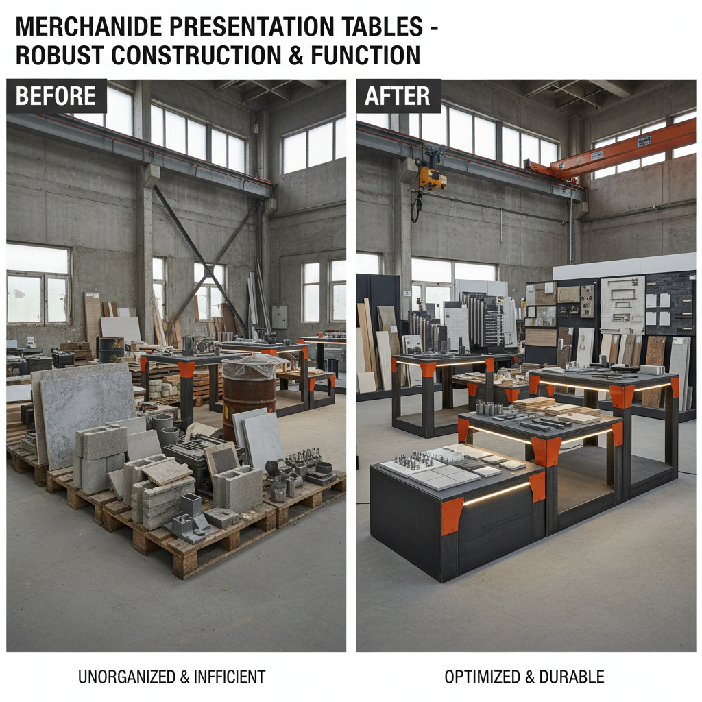Enhancing Retail Success with Strategic Merchandise Presentation Tables