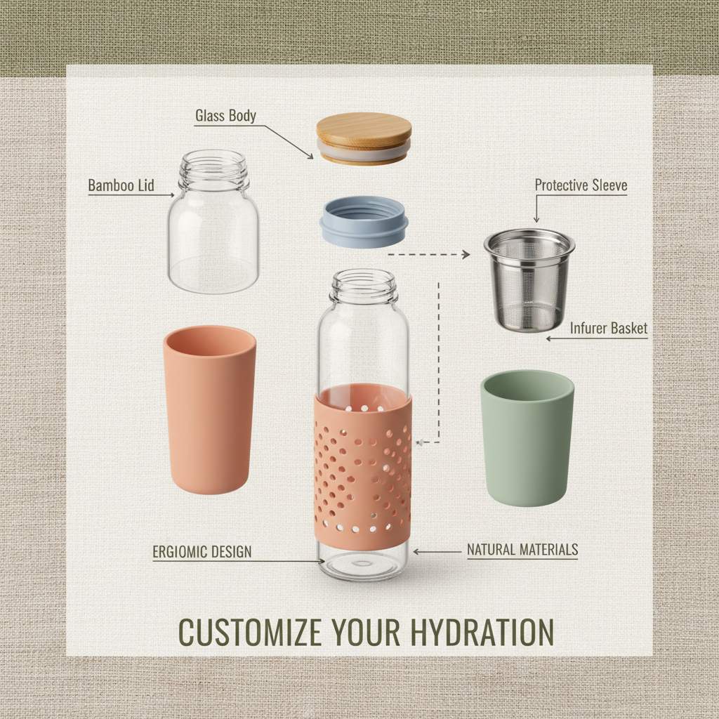 Elevate Your Brand with Premium Custom Glass Water Bottle Solutions