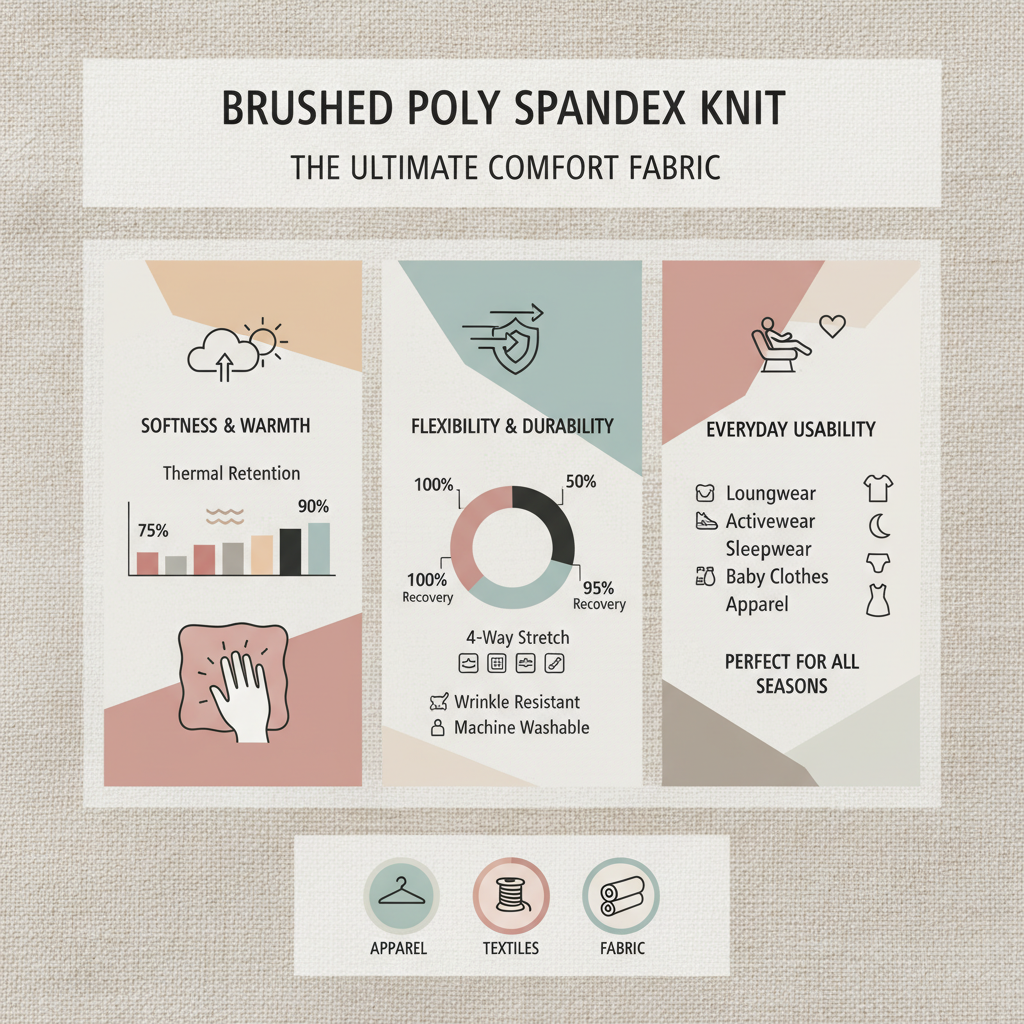 Exploring the Versatility of Brushed Poly Spandex Knit Fabric for Diverse Applications
