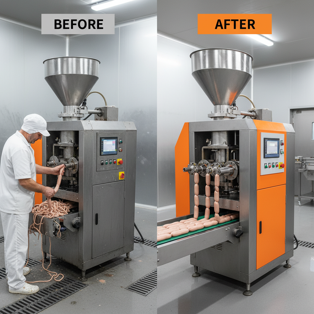 Advanced Vacuum Stuffer Automatic Twisting for Efficient Meat Processing