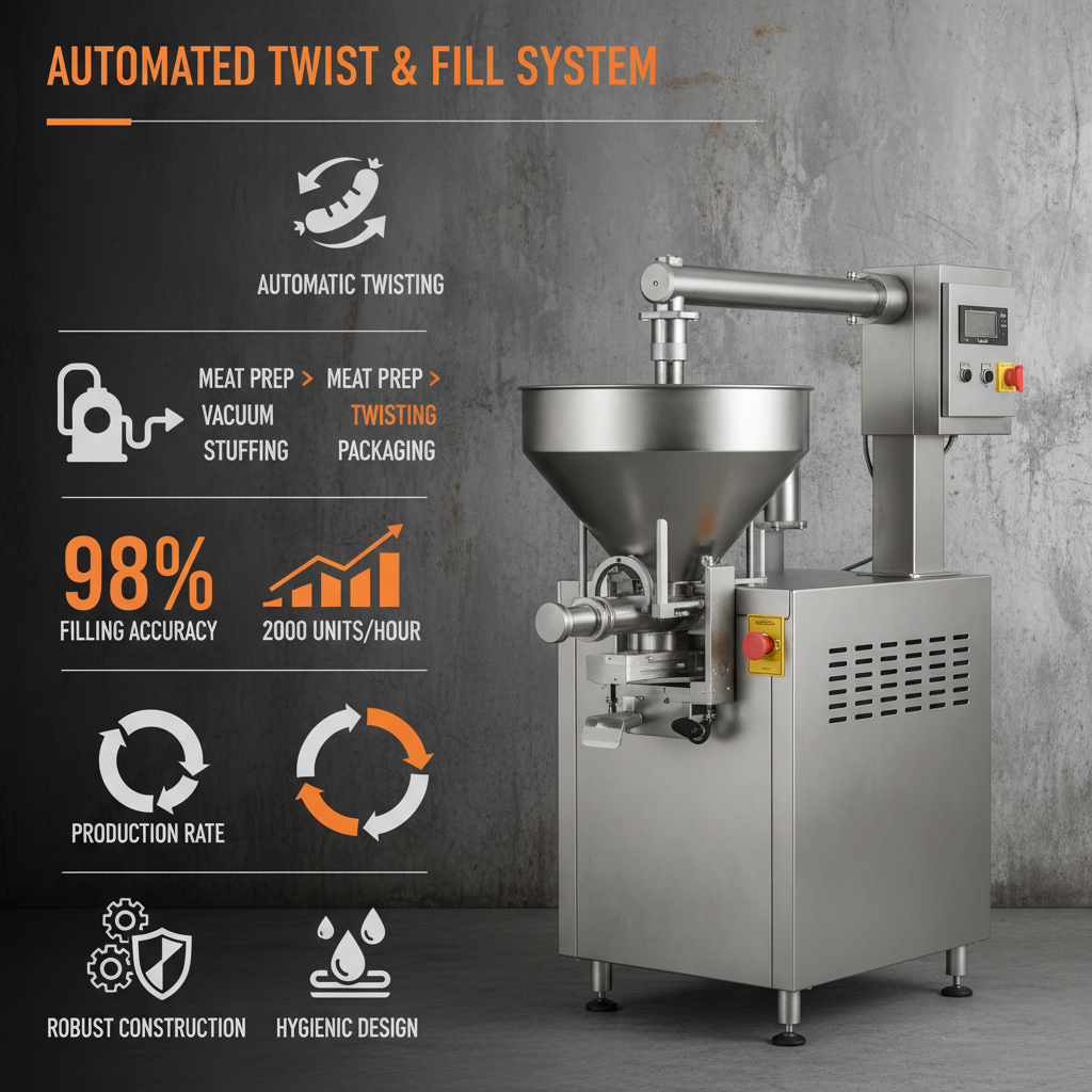 Advanced Vacuum Stuffer Automatic Twisting for Efficient Meat Processing