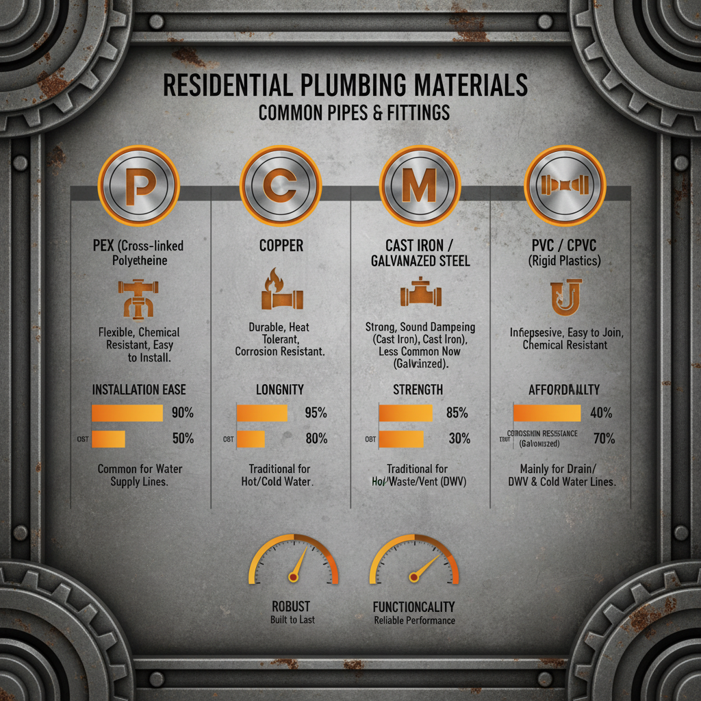 Understanding What Materials Are Commonly Used In Residential Plumbing Systems