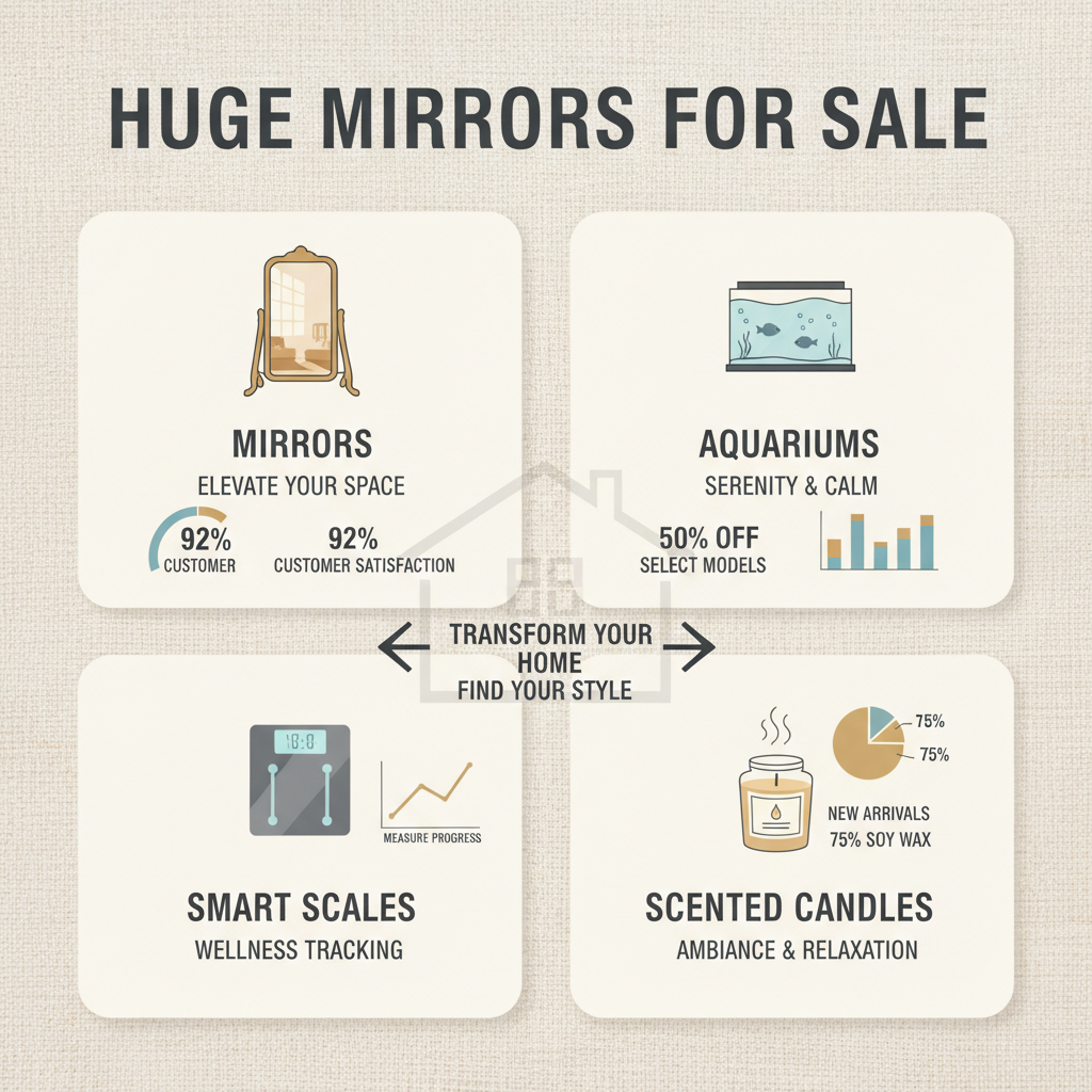 Explore the World of Huge Mirrors for Sale and Transform Your Space