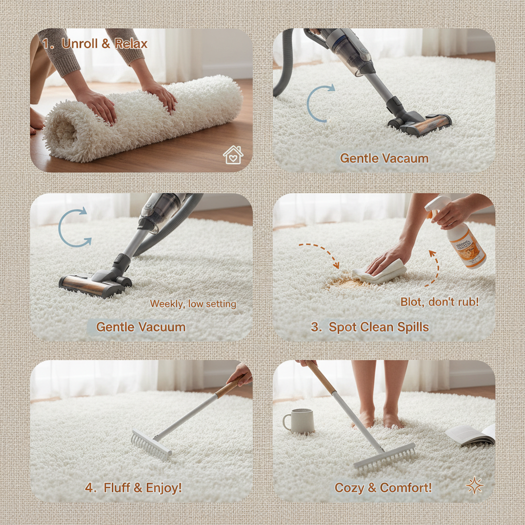 Elevate Your Space with the Timeless Appeal of a Plush White Rug