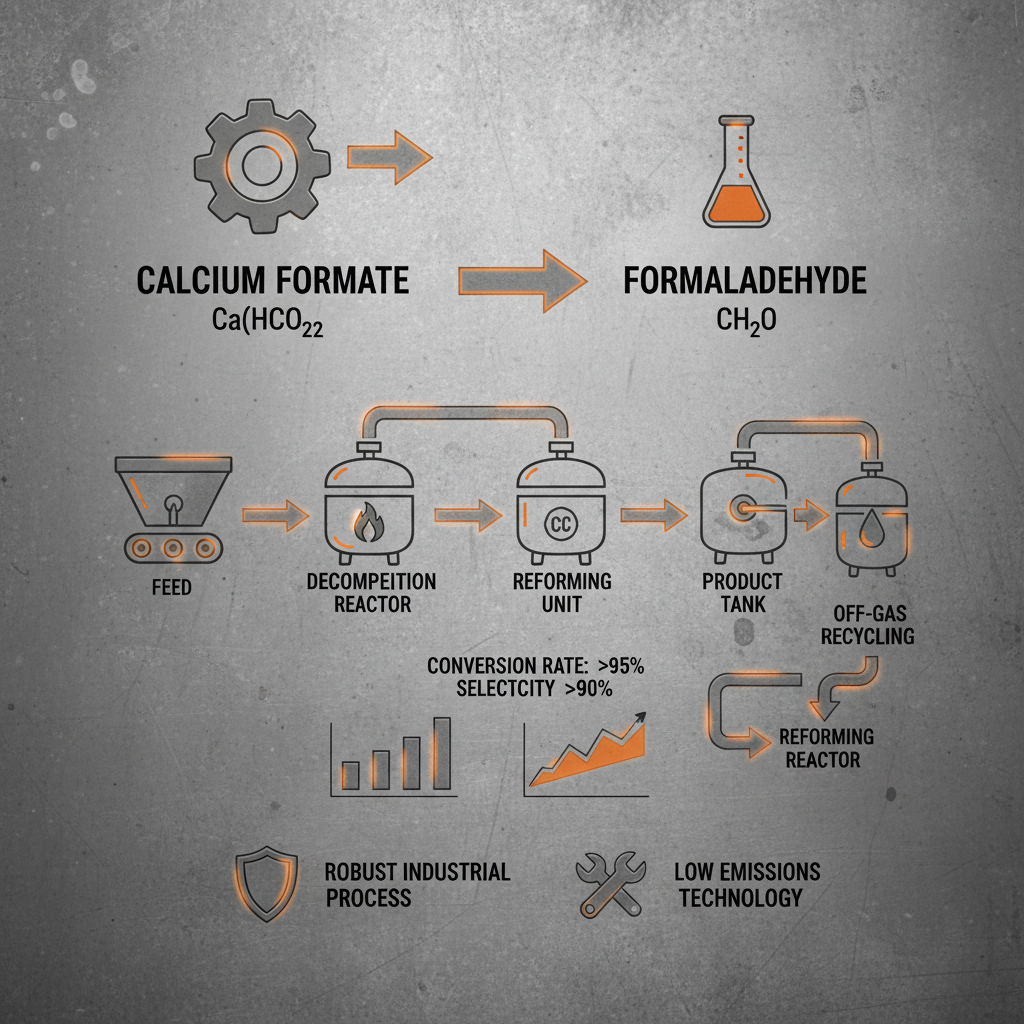 Exploring the Synergy of Calcium Formate to Formaldehyde for Sustainable Chemical Production