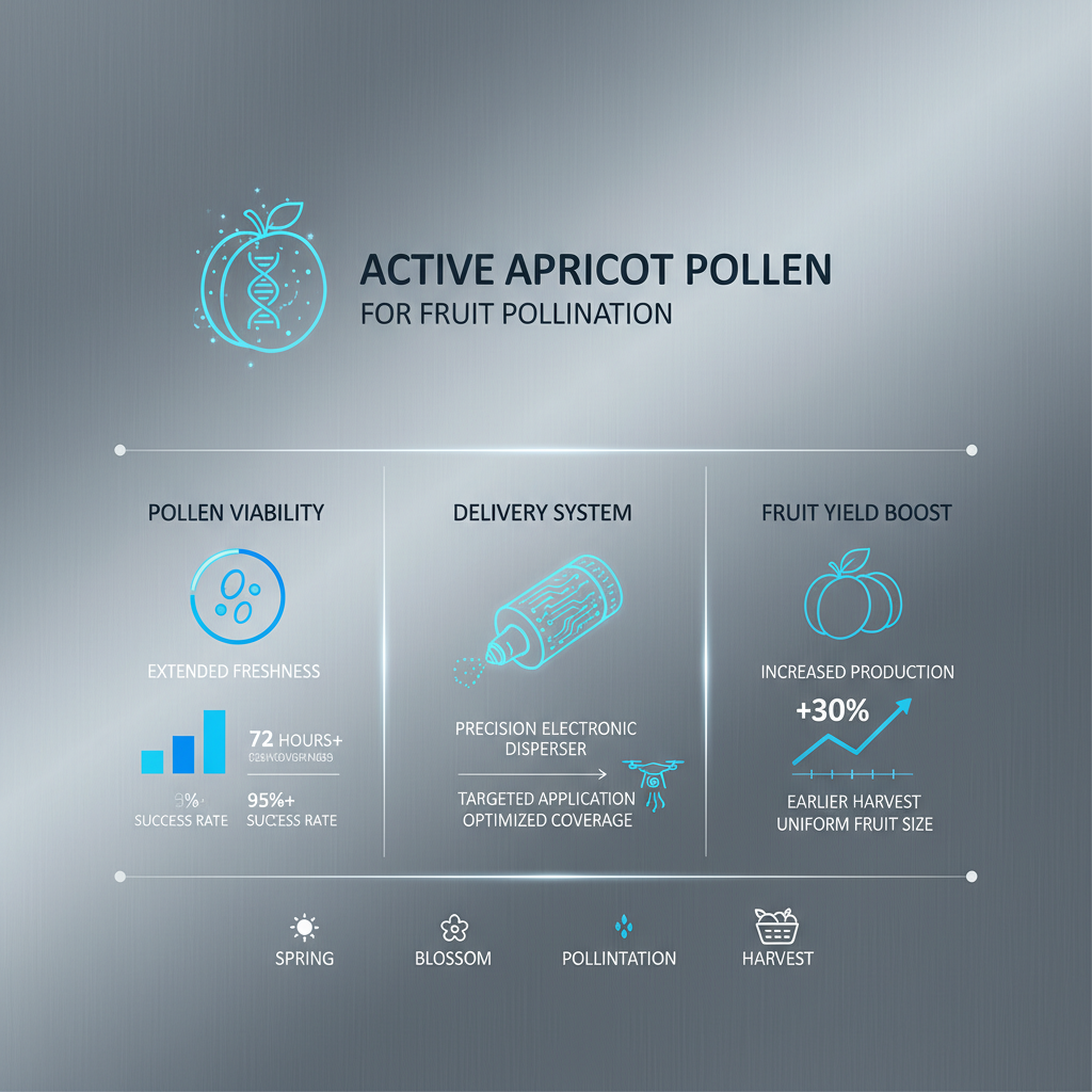 Enhancing Fruit Production with Active Apricot Pollen for Fruit Pollination