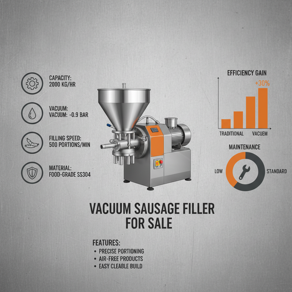 Boost Sausage Production with a Premium Vacuum Sausage Filler for Sale