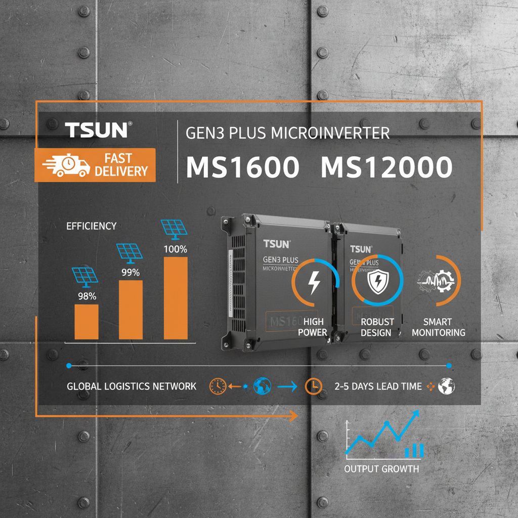 Fast Delivery Tsun Gen3 Plus Microinverter MS1600 MS1800 MS2000 Revolutionizing Solar Energy
