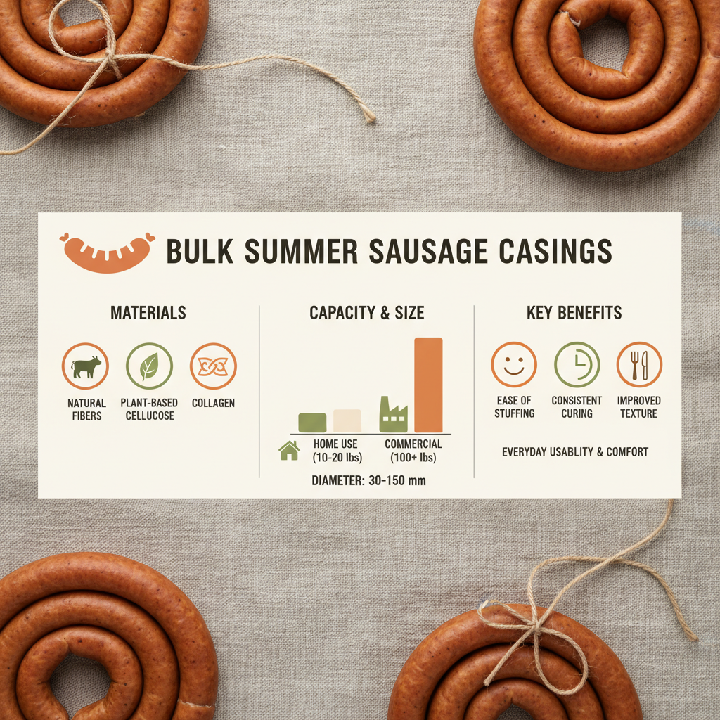 Exploring Bulk Summer Sausage Casings For Optimal Meat Processing