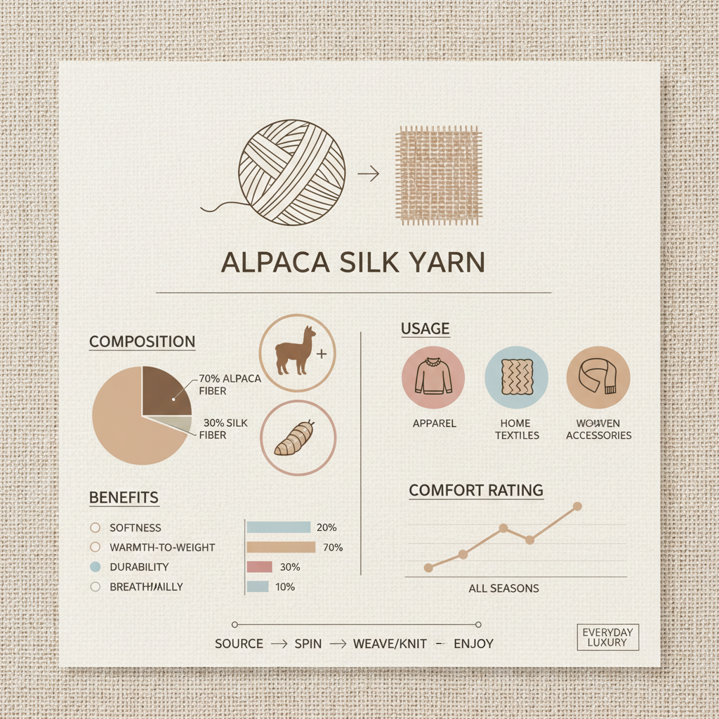 Exploring the Luxurious World of Alpaca Silk Yarn and its Sustainable Applications