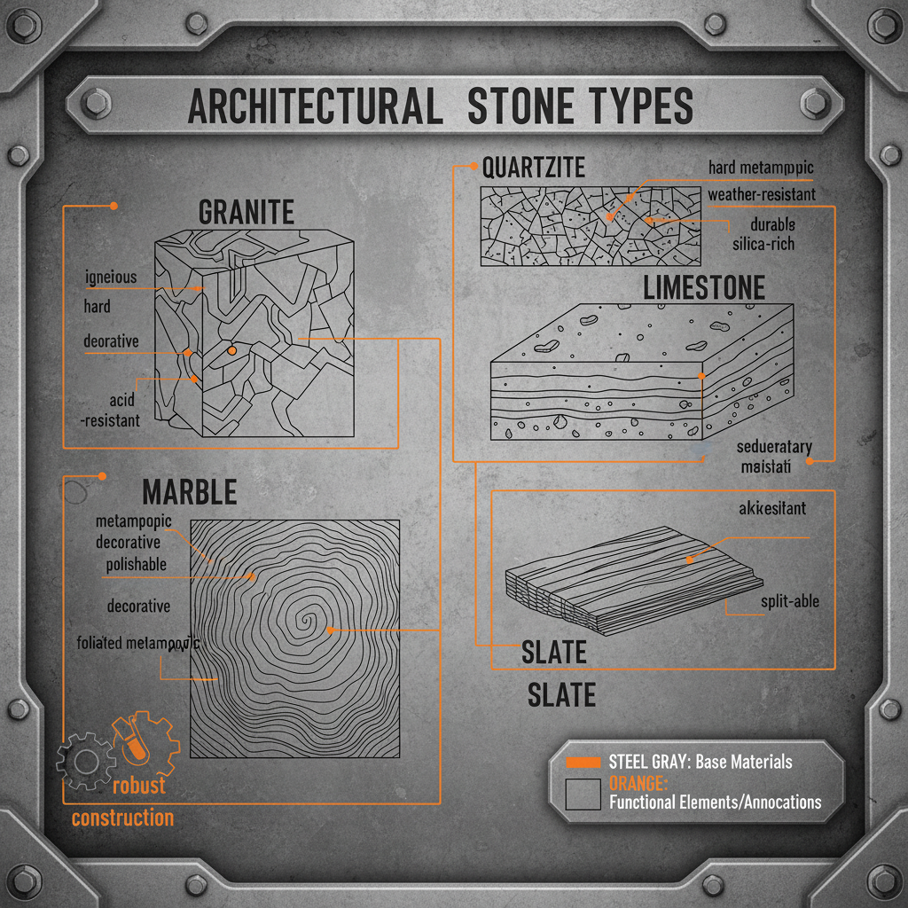 Exploring Diverse Stone Types for Building and Sustainable Construction