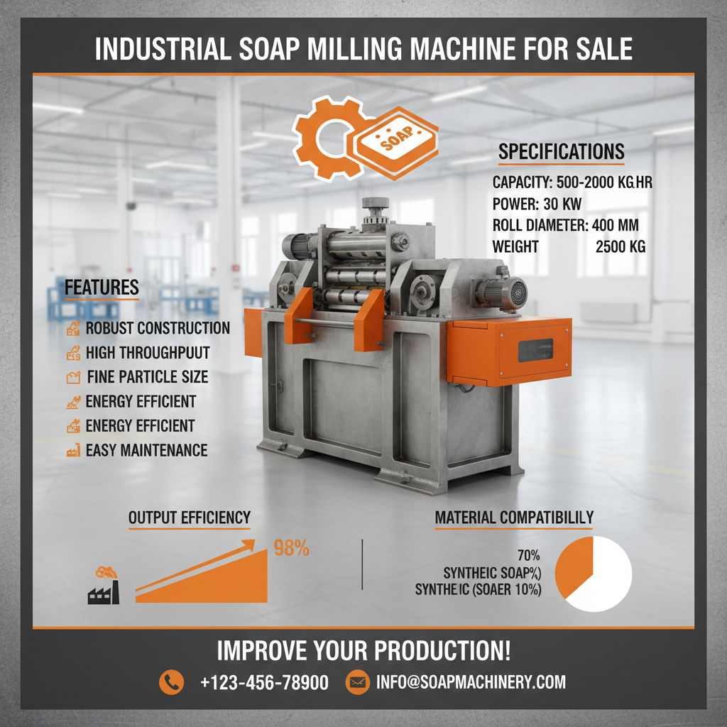 Investing in a Quality Soap Milling Machine for Sale for Efficient Production