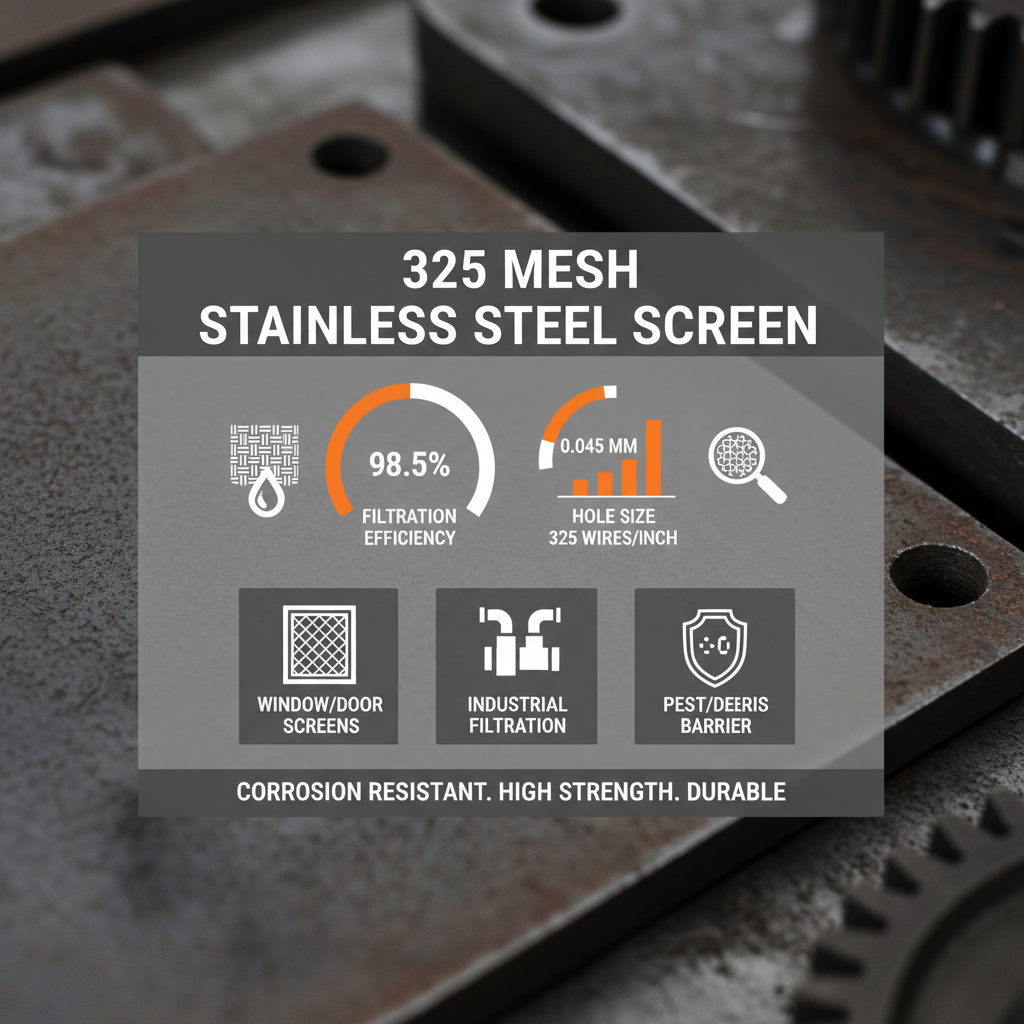 The Essential Role of 325 Mesh Stainless Steel Screen in Modern Industries