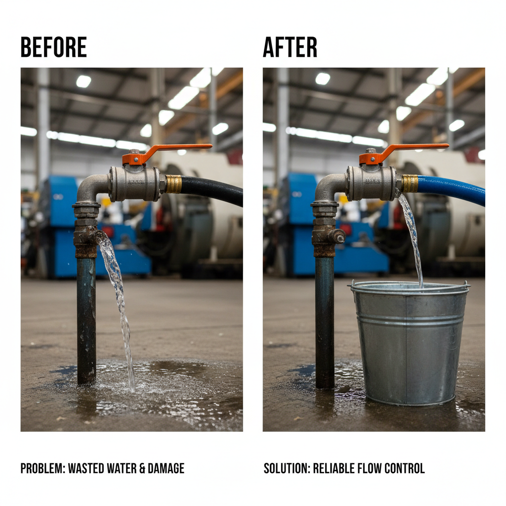 water hose shut off valve