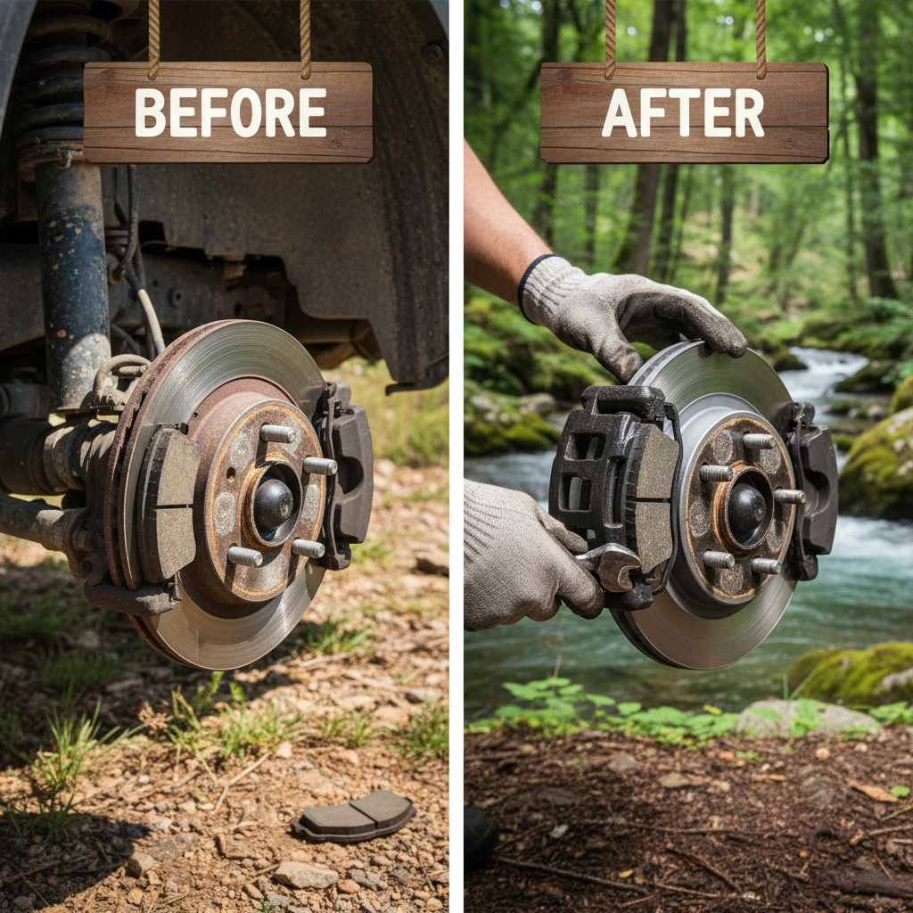 installing brake pads
