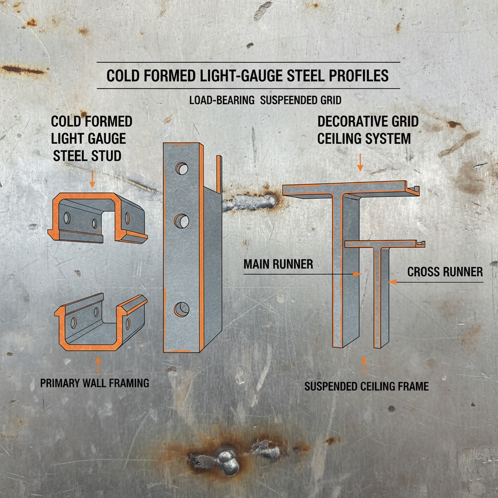 cold formed light gauge steel