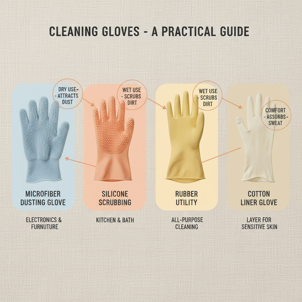 types of cleaning gloves