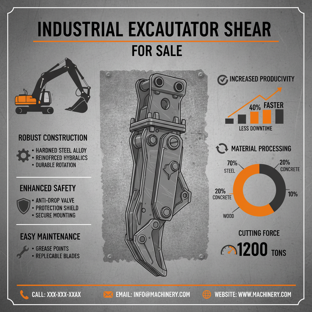 excavator shear for sale