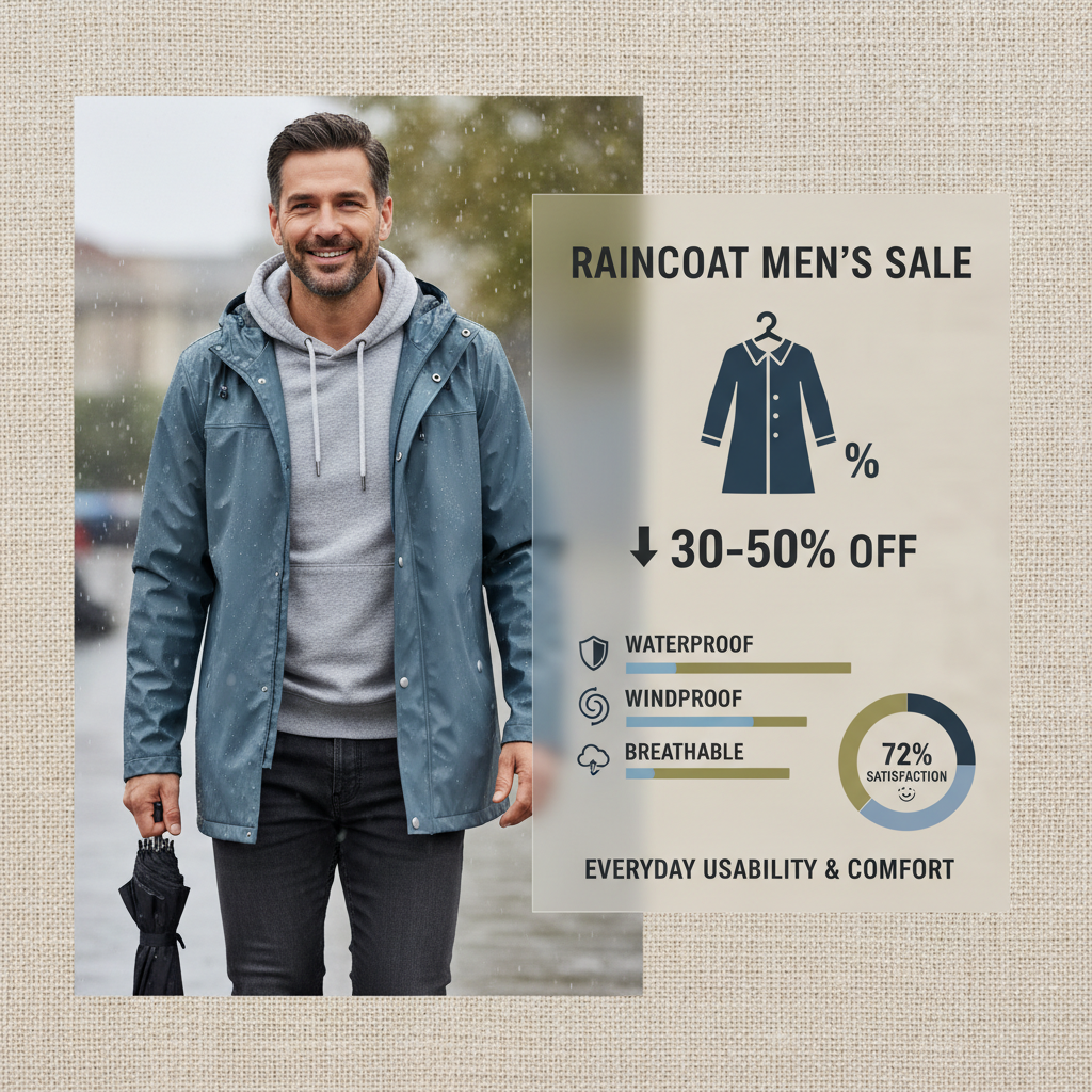 rain coat mens sale