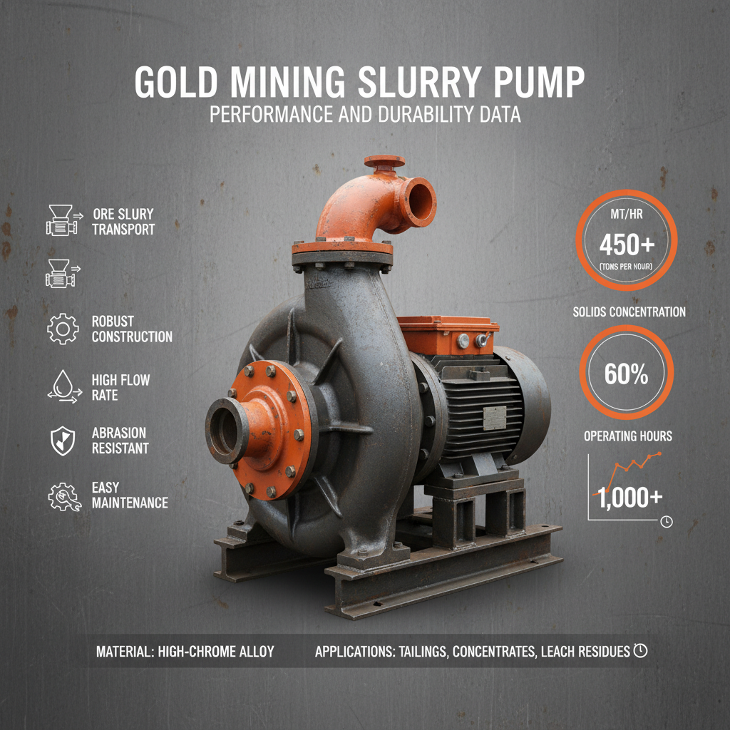 slurry pump for gold mining