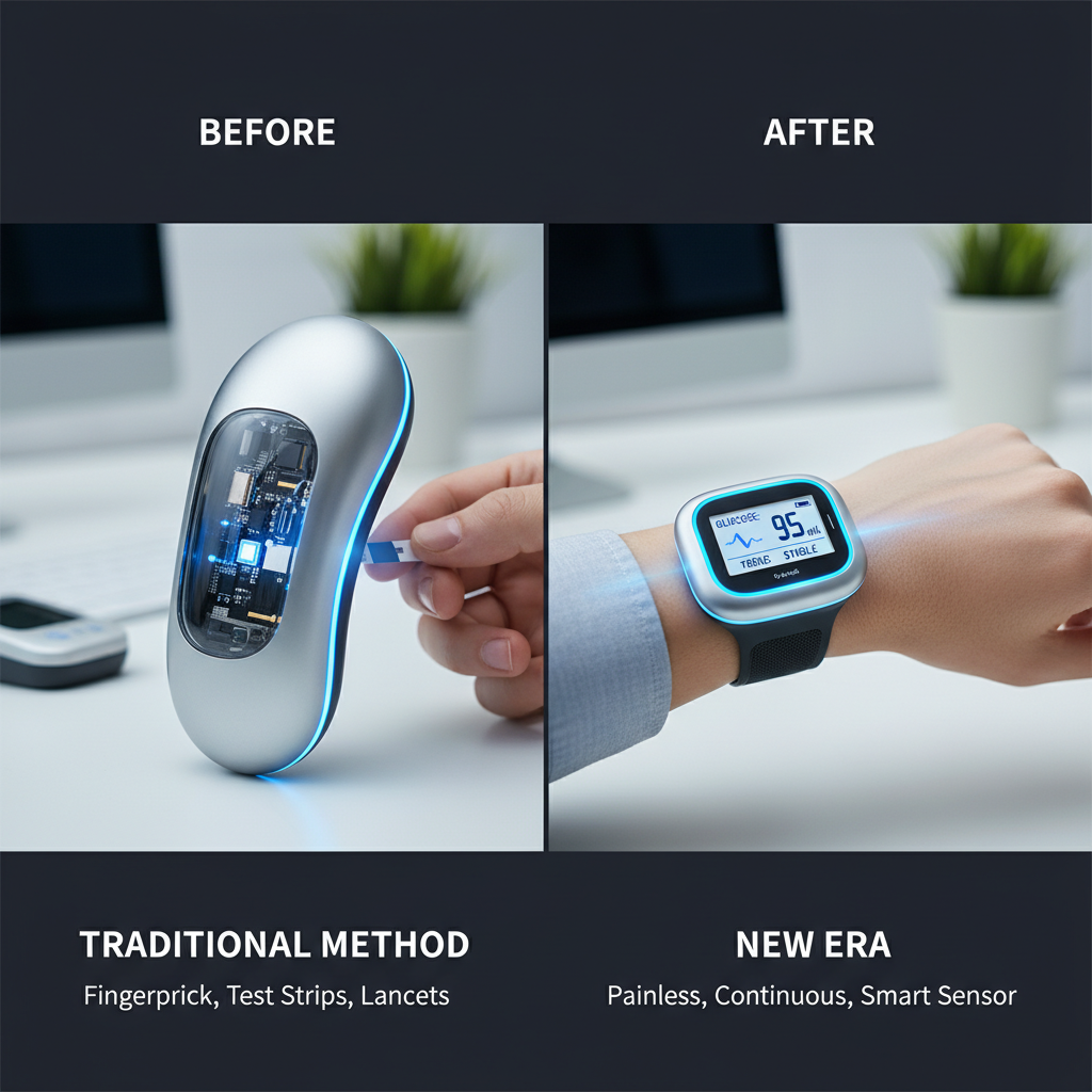 blood glucose monitor without blood Products