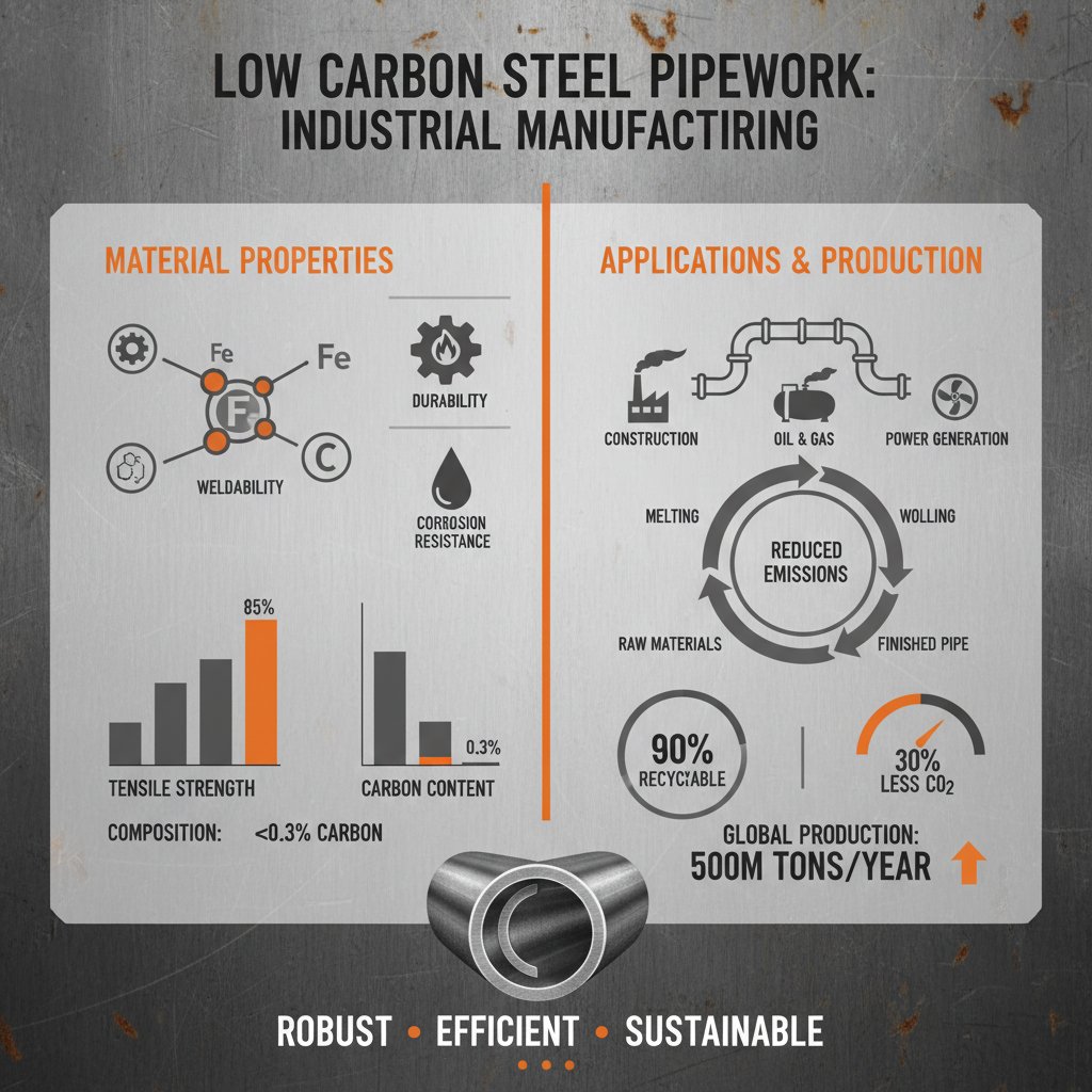 low carbon steel pipework