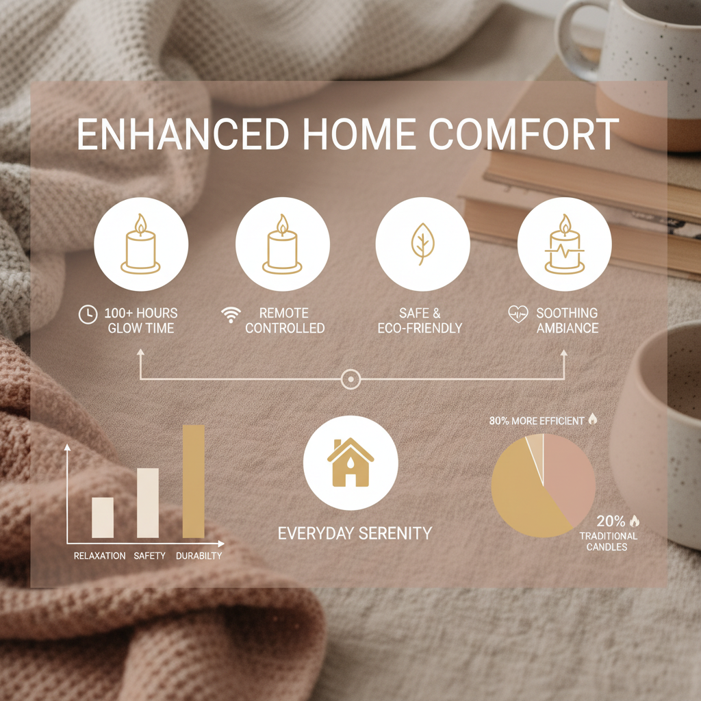 Enhance Your Home Ambiance with Beautiful 4 Flameless Candles