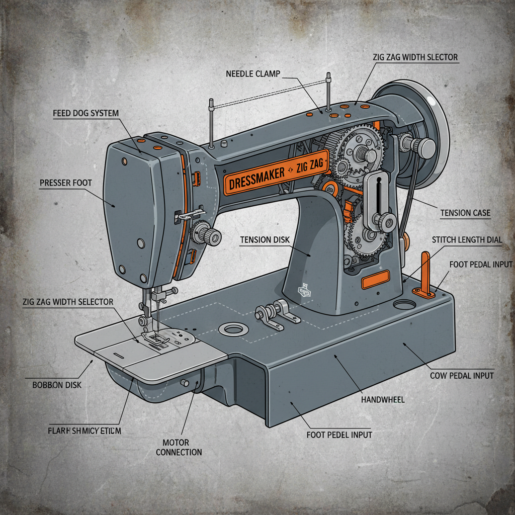 The Dressmaker Sewing Machine Deluxe Zig Zag A Comprehensive Guide