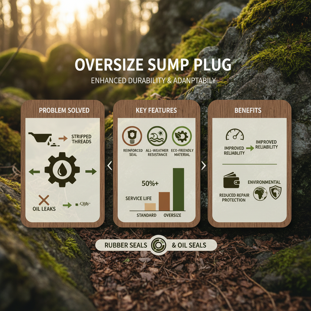 Enhance Engine Performance with an Oversize Sump Plug for Optimal Oil Management