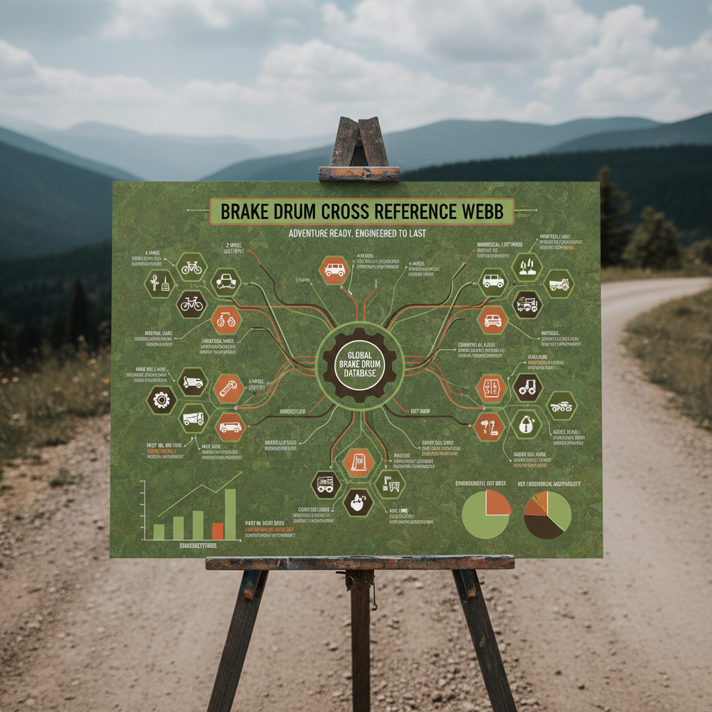 Comprehensive Brake Drum Cross Reference Webb for Vehicle Parts Identification