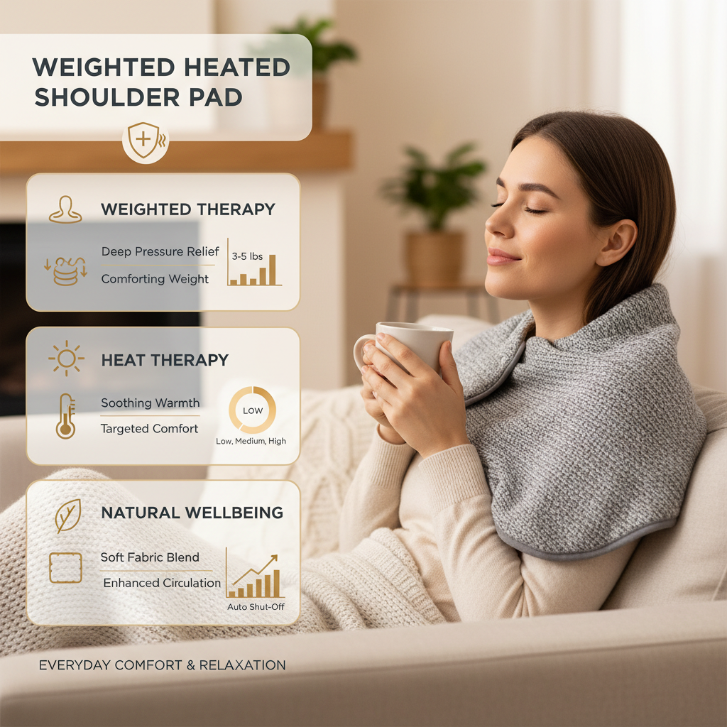 Experience Relief with a Weighted Heated Shoulder Pad for Chronic Pain