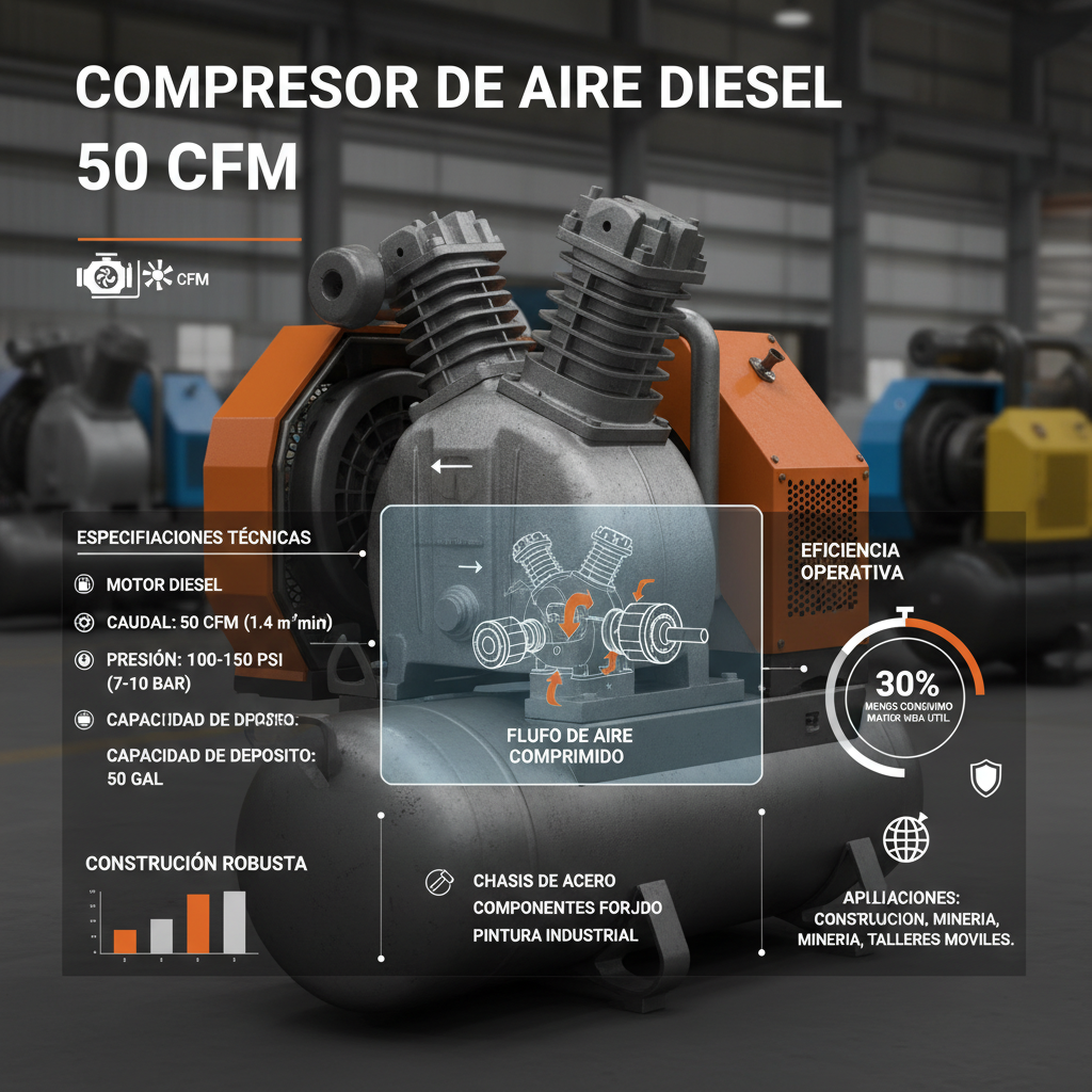 Choosing the Right 50 CFM Diesel Air Compressor for Optimal Performance
