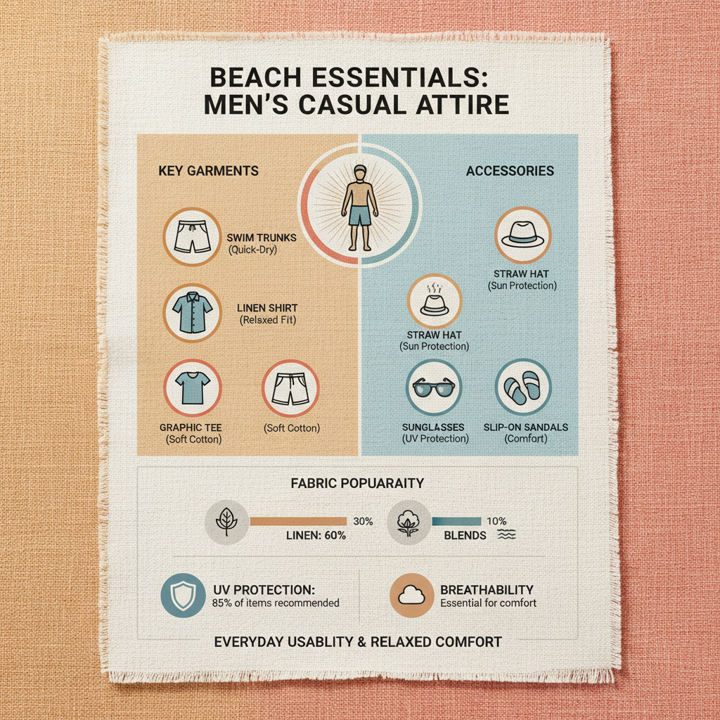 Complete Guide to Men's Casual Beach Attire for Stylish Comfort