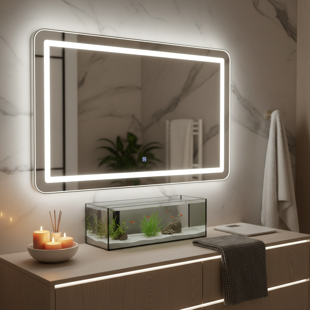 Enhance Your Bathroom with a Stunning Fogless Bathroom Vanity Mirror