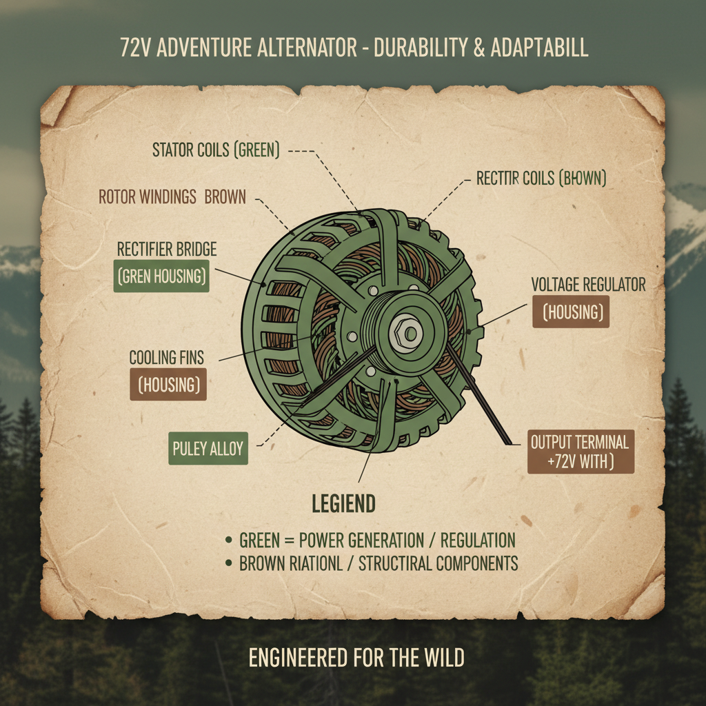 Optimizing Power Systems with a High Performance 72V Alternator