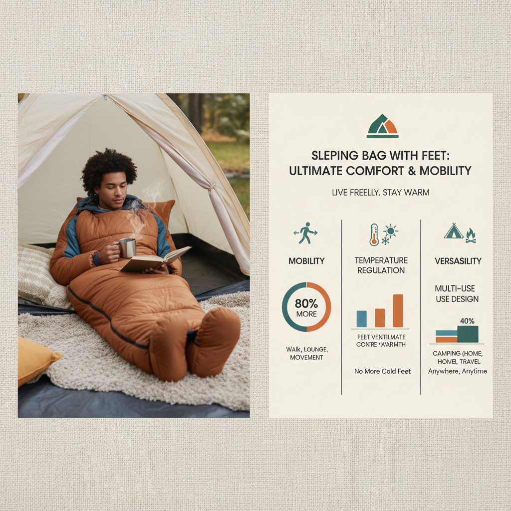 sleeping bag with feet