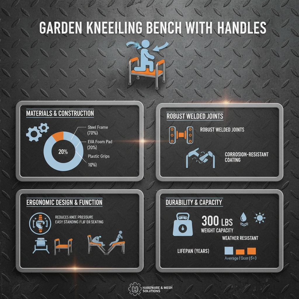 garden kneeling bench with handles