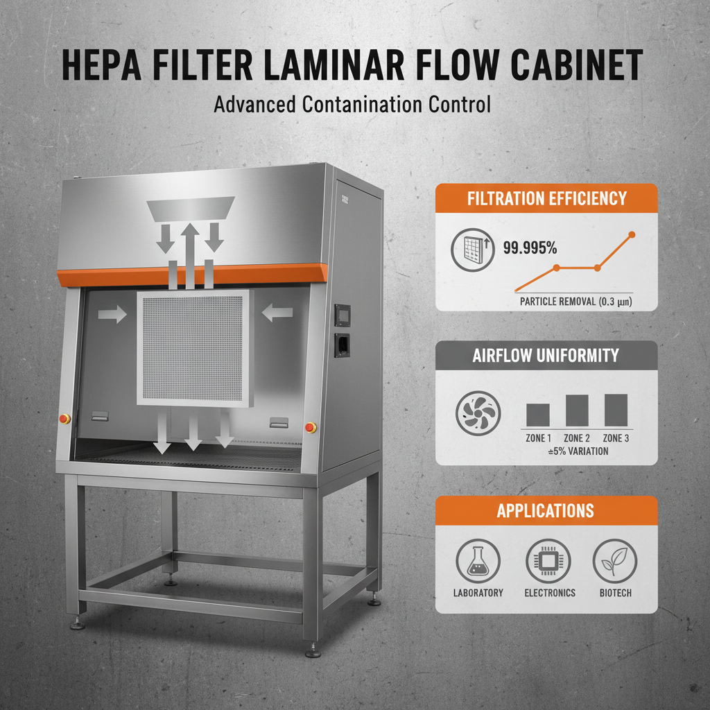 HEPA Filter Laminar Flow Cabinet