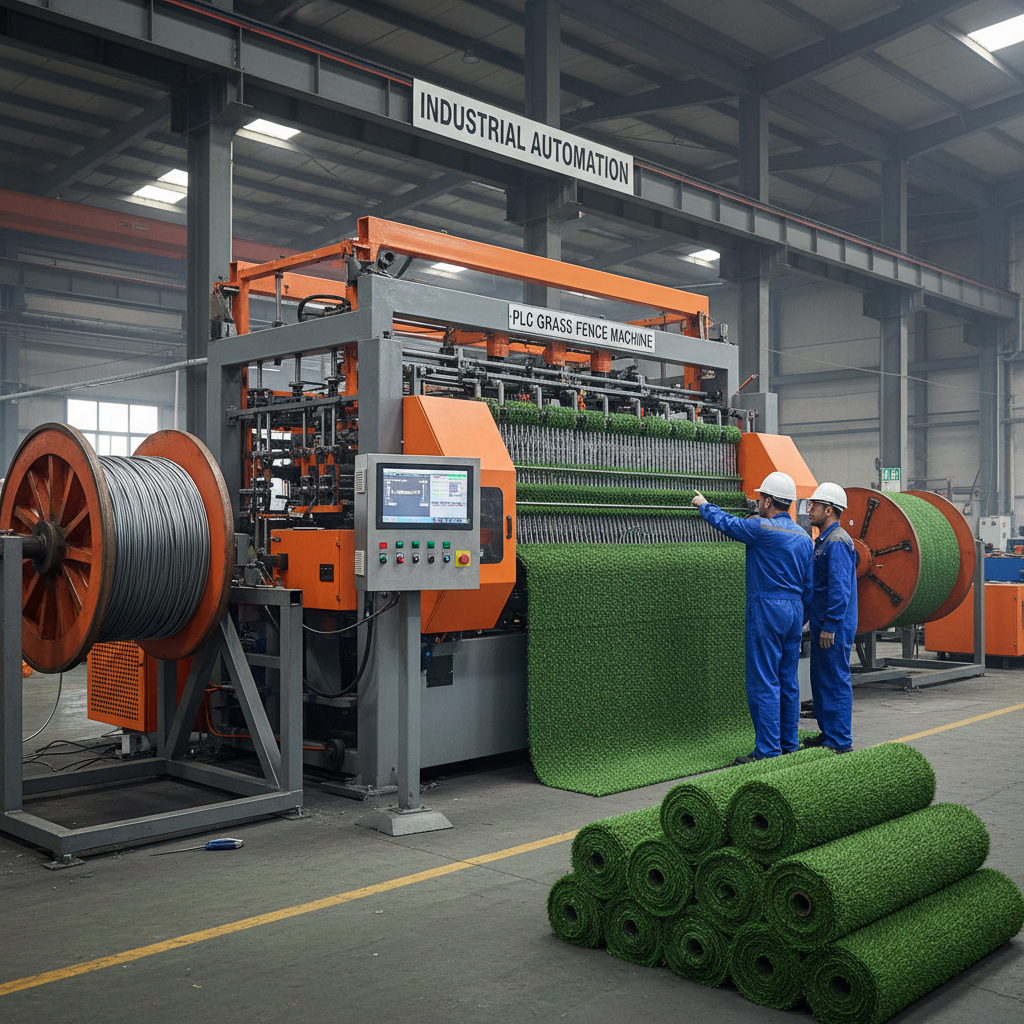 PLC Grass Fence Machine