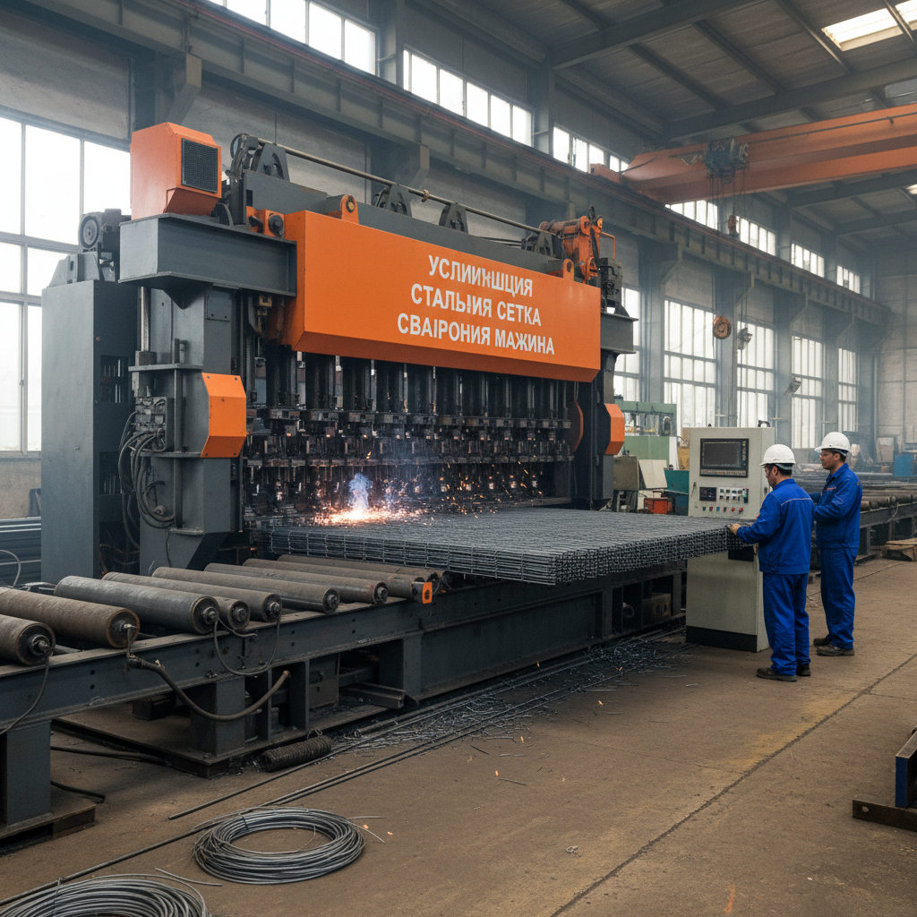 -Усиливающая стальная сетка сварочная машина