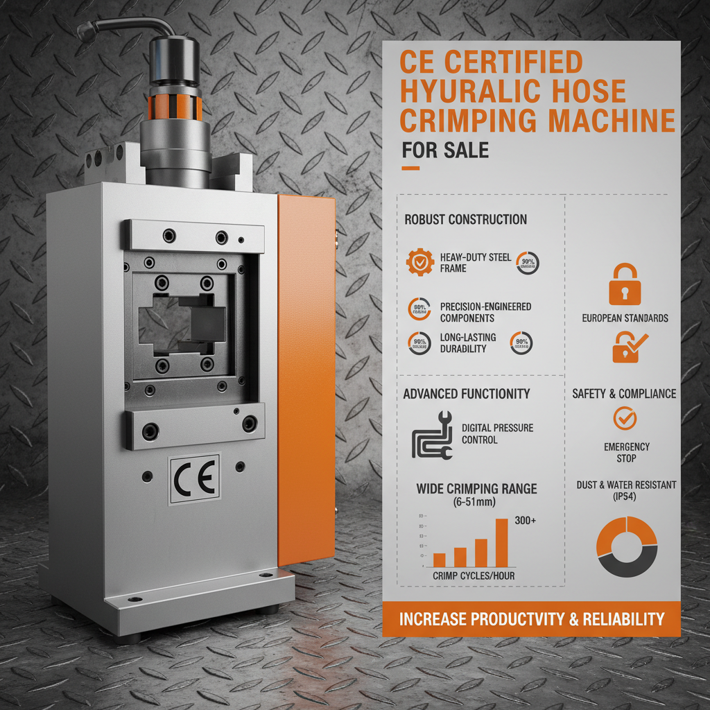 CE Certification hydraulic hose crimping machine for sale