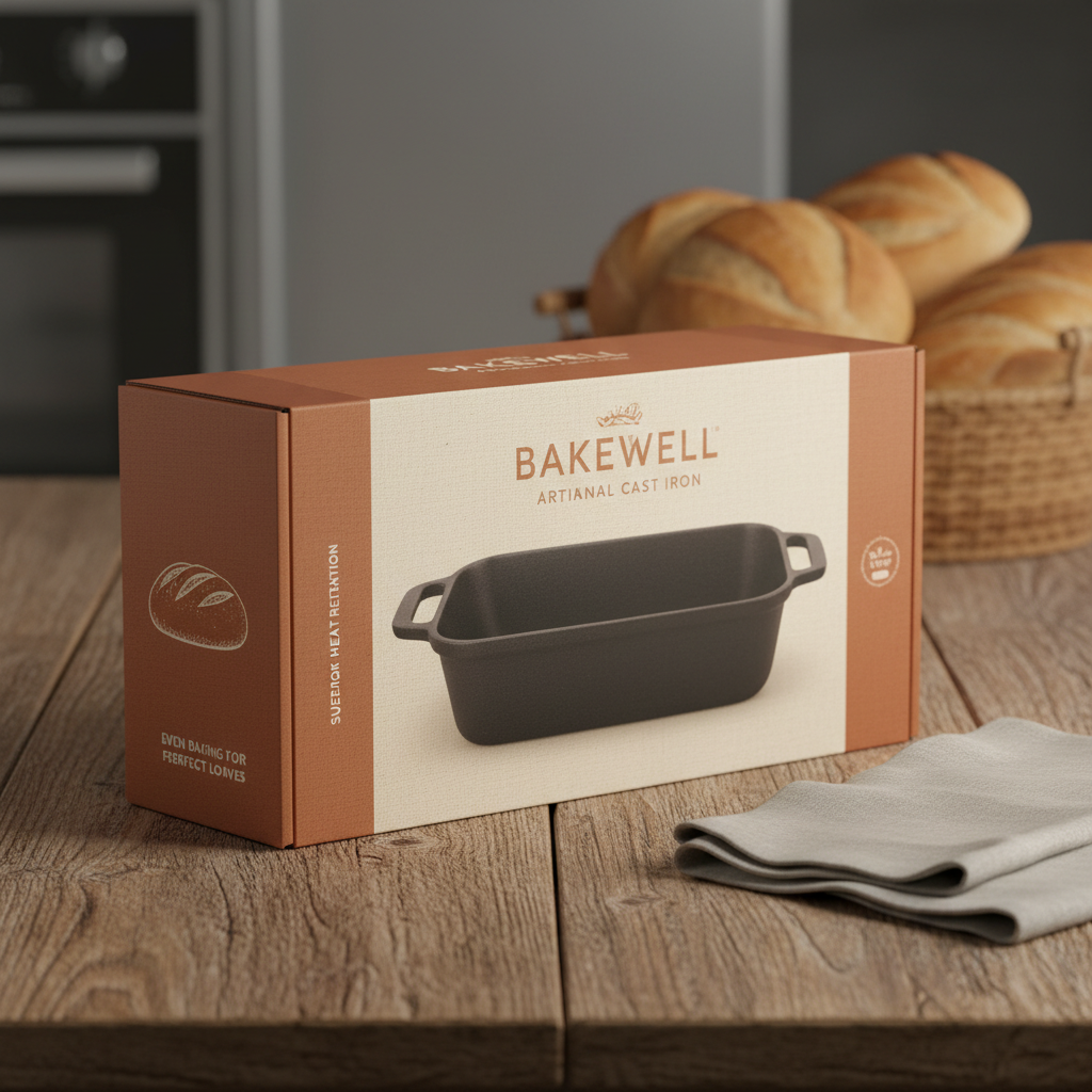 high quality cast iron loaf pan